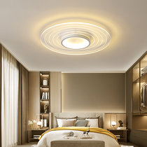 2020年古娜新款北欧简约现代LED创意个性花朵客厅吸顶灯饰房间卧室灯(哑白+透明 直径52cm无极调光)
