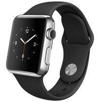 Apple Watch MJ2Y2CH/A（38 毫米不锈钢表壳搭配黑色运动型表带）