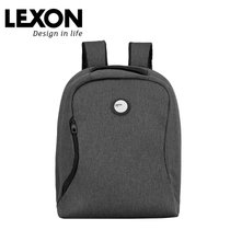 lexon防盗背包男士双肩包商务休闲时尚书包大容量电脑包通勤背包(灰色)