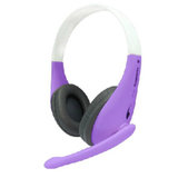 Cosonic佳合 CT-650 单孔耳机耳麦一体 头戴单孔耳机 华硕 联想单孔耳机游戏耳机(紫 单孔)