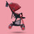 Pouch超轻便婴儿手推车儿童伞车折叠便携可坐躺双向宝宝bb车冬夏A08三代(红色)