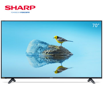 夏普 (SHARP) 70A3UK 70英寸4K超清日本原装液晶面板智能电视黑色