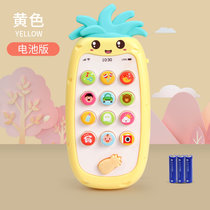 儿童玩具手机仿真 男孩模型电话玩具 婴儿可咬会唱歌早教女孩 红色双语音乐手机(电池版)(黄色双语音乐手机(电池版) 默认版本)