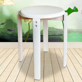 木巴小凳子实木圆凳子时尚创意简易高凳家用餐桌凳小板凳非塑料凳(DZ001小圆凳（四把起售） 送货到家)