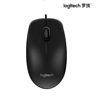 罗技（Logitech） M90鼠标（无需软件安装/即插即用/光学跟踪技术 定位准）(黑色 标配)
