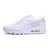 耐克/Nike Air Max 90系列情侣跑步鞋男子运动鞋女子休闲鞋(全白 40.5)