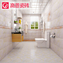 佛山高恩厨房卫生间瓷砖暗花纹理时尚新品防滑防水300600厨卫瓷片(600mm腰线)
