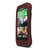 酷玛特（COOMAST）HTC M8三防壳 三防保护壳 金属壳钢化玻璃膜防暴壳 小蛮腰(红色)