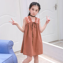2020夏装新款童装女童连衣裙超洋气宝宝小女孩儿童公主裙  CL(150cm 白)