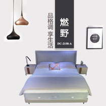 蝶依斓广东品牌 现代简约轻奢大气科技布艺卧室软床(床)