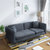 A家家具 沙发 北欧客厅布艺沙发 可拆洗小户型三人位懒人沙发(柠檬黄 三人位)