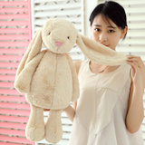 可爱创意玩具 兔子公仔玩具 安抚兔布娃娃(浅棕色 35厘米)