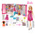 正版Barbie芭比娃娃新款梦幻衣橱套装 换装女孩公主玩具礼物GBK10(红色 版本)