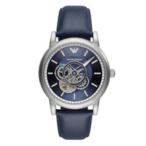 阿玛尼(ARMANI)时尚商务镂空透底男士机械手表(AR60011)