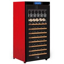 美晶（Raching）W230A酒柜230升60-80瓶简约实木压缩机制冷恒温红酒酒柜(橡木红)
