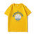 夏季纯棉短袖T恤男装 国货潮牌宽松港风男士打底衫圆领半袖 DQC12710(DQC12710黄色 XL)