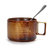 创意美式咖啡杯碟勺 欧式茶具茶水杯子套装 陶瓷情侣杯马克杯.Sy(美式咖啡杯(琥珀色)+勺)