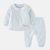 宝宝秋装套装女0-1岁婴儿衣服2018新款纯棉满月小女孩加厚两件套(90cm 绿色)