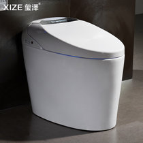 玺泽XIZE6107智能马桶电子助动无盲区冲水座便器遥控坐便器烘干加热(400坑距-送货到小区)