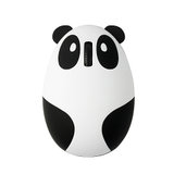 趣玩 创意USB熊猫鼠标 可充电无线鼠标 每次充电3-5小时，可用30-50天左右(磨砂黑白)