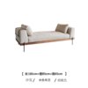 北欧简约布艺新款小户型客厅组合三人位沙发床网红表情可拆洗沙发(米白色 160x85x65)