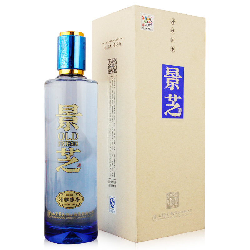 35度景芝老友酒清雅陈香新品盒装500ml
