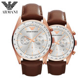 ARMANI 阿玛尼手表 时尚镶钻珍珠贝壳日历钢带优雅女表 AR5992(AR5999)