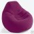 美国INTEX68584 粉紫喷花条纹植绒单人靠背懒骨头充气沙发 本款