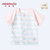 小米米minimoto男女童短袖对襟/半开胸上衣童装家居服(粉红-对襟上衣 100cm（2-3岁）)