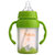 HIBB宝宝宽口径奶瓶 带手柄婴儿防爆玻璃奶瓶 双层保护新生儿奶瓶(绿色双层防爆奶瓶160ML)