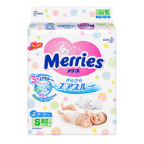 花王妙而舒Merries婴儿纸尿裤绵柔尿不湿(纸尿裤S82片)