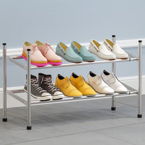 索尔诺简易鞋架可伸缩家用多层经济型省空间宿舍鞋柜门口防尘收纳架子(灰色272)