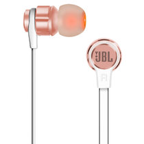 JBL T180A 重低音HIFI入耳式耳机便携运动耳塞苹果手机线控带麦通用立体声(粉色)