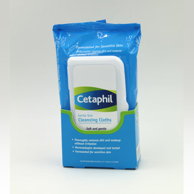 cetaphil/丝塔芙温和洁肤柔湿巾(面部用) 脸部卸妆湿巾 25片/包