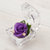 保鲜花不凋谢的鲜花 戒指盒玫瑰蓝色妖姬女友生日爱情礼物(紫玫瑰)