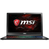 微星(MSI)GS63  7RE-010CN 15.6英寸笔记本电脑 i7-7700HQ 8G 1TB(7200转)+128G GTX1050TI-4G 1080 IPS屏 WIN10 红色背光专业游戏键盘 黑色