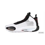 NIKE耐克乔丹AIR Jordan 34 AJ34黑白 男女士中帮运动休闲篮球鞋板鞋跑步鞋BQ3384-100(074黑/健身红/白色 45)