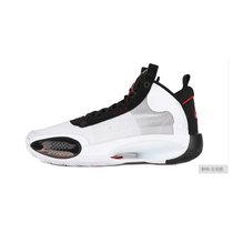 NIKE耐克乔丹AIR Jordan 34 AJ34黑白 男女士中帮运动休闲篮球鞋板鞋跑步鞋BQ3384-100(074黑/健身红/白色 42.5)