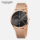 CK(Calvin Klein)Minimal简约系列玫瑰金米兰情侣款女款K3M22621(玫瑰金 钢带)