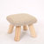 缘诺亿 蘑菇创意换鞋凳儿童矮凳四脚方凳可拆洗家居凳实木卡通凳ht-005#(素色 24小时内发货)
