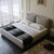乔林曼兰 现代简约 时尚布床(卡其色 1.8×2m床+乳胶床垫)
