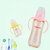 小憨熊ppsu奶瓶 标准口径宝宝奶瓶带吸管手柄婴儿防胀气奶瓶(粉色 300ml)