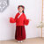 明制儿童汉服女童古装中国风2020新款秋装长袖唐装古风仙女裙(150 红)