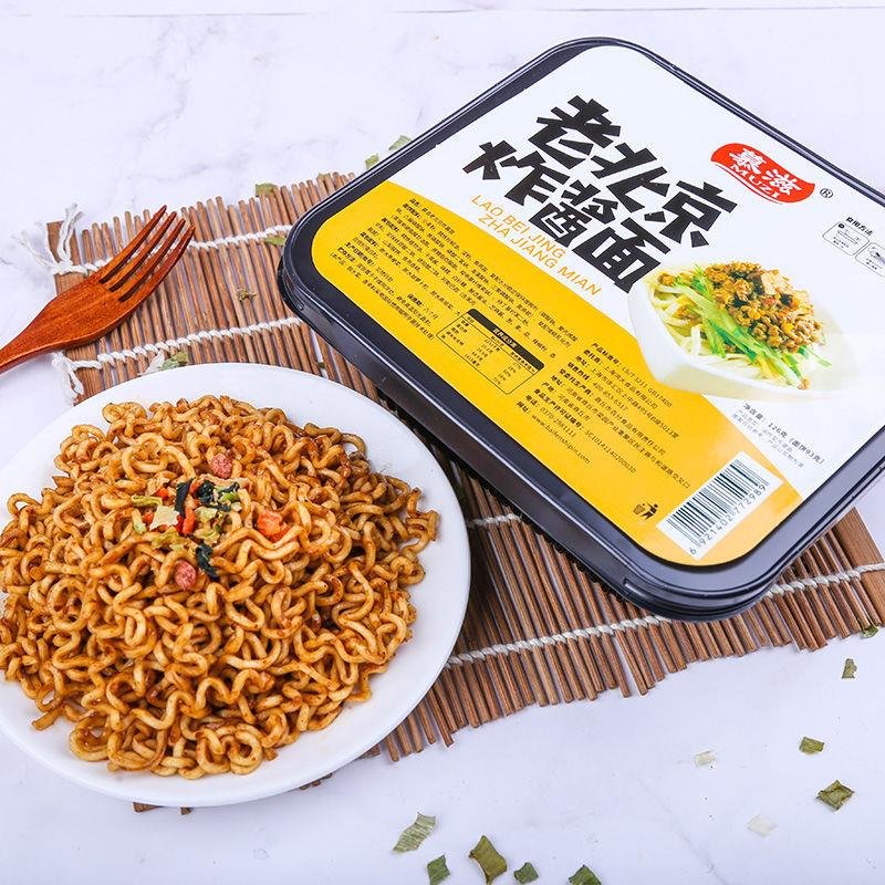 干拌炸酱面盒装早餐干拌面速食品宿舍拉面方便面泡面盒装拌面默认