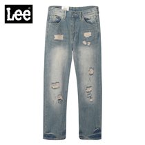 LEE男士标准直筒中腰牛仔裤L12658D01H56(蓝色 36)