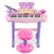 娃娃博士 儿童音乐宝宝早教玩具花仙子电子琴麦克风下单备注颜色（紫色和天蓝色可选）(紫罗兰)