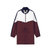 Skechers斯凯奇秋季新品时尚拼色中长款梭织外套夹克女子L320W276(丝绸酒红 M)