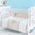 婴儿床品套件七件套 宝宝床帏床围防皱 纯棉床单（可拆洗）(晾衣绳-床笠款 65*120)
