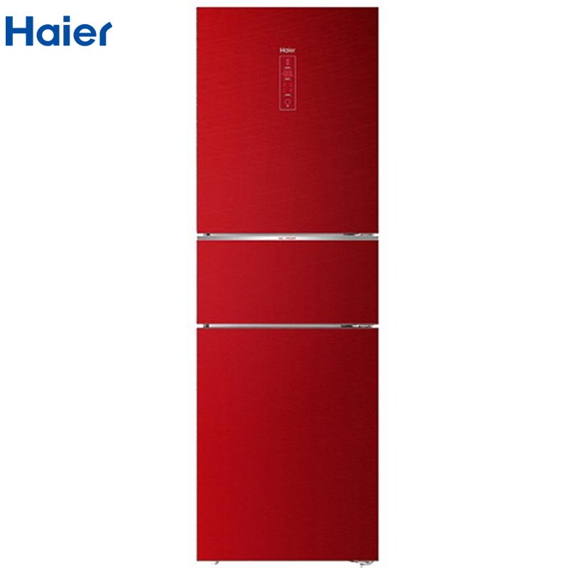 海尔haier冰箱bcd215wdcr三门风冷无霜家用超薄冰箱双温双控中型节能