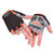 男户外手套登山速干防滑骑行运动健身半指手套训练女专业薄款手套(XL 升级版-黑橙)